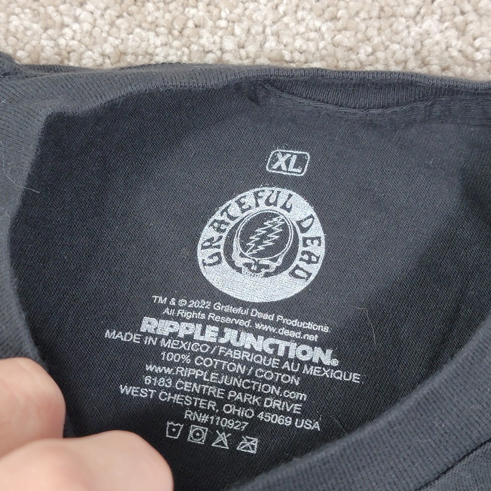 Grateful Dead Tour 1974 XL T-Shirt Ripple Junction Band Tee - Picture 2 of 4